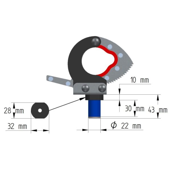 products 14 11050 02 quick release clamp tie down anchor 22mm cfmoto iron baltic 1649232902 697 2